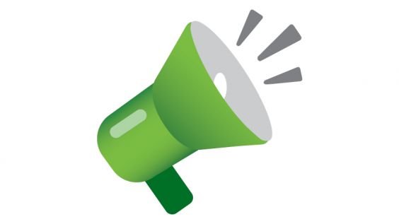 Green megaphone
